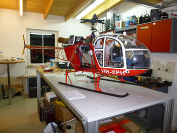 RC Helikopter Baubericht SA315B Lama - Heli-Planet Modellbau und Flugschule