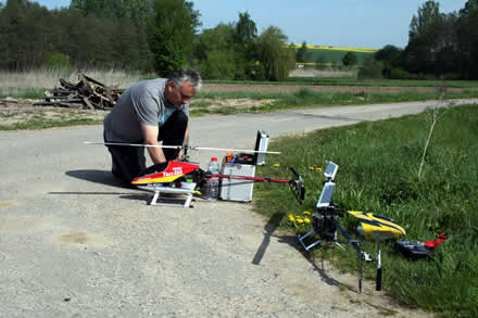 RC-Helikopter fliegen