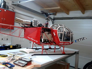 Baubericht RC Helikopter SA315B Big Scale Lama - Heli-Planet Modellbau