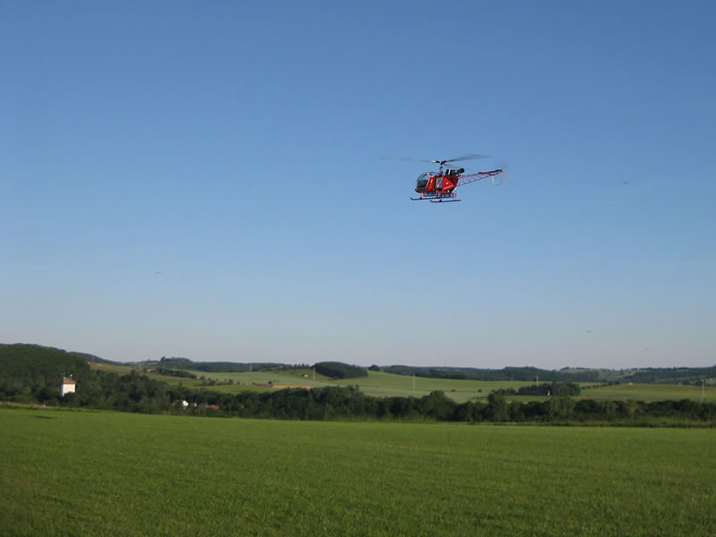 Helikopter SA315B Lama vor Scharzfeld im Harz- Die Modellbauer - the next Generation