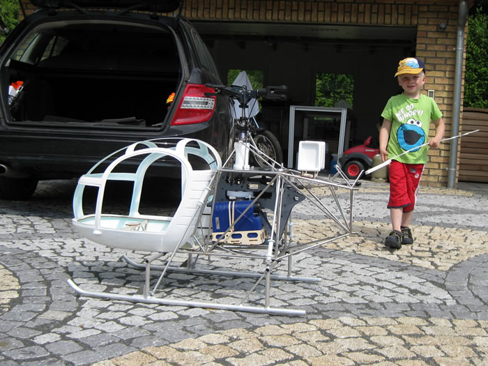 Helikopter SA 315B Vario Maße nehmen - Die Modellbauer - the next Generation