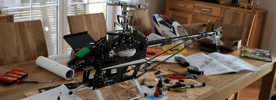 RC-Helikopter Heli- Blog.de Sender T8FG Futaba RC Anlage