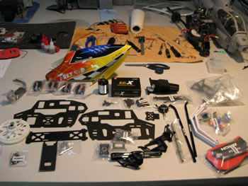 Meterialien für RC Helikopter