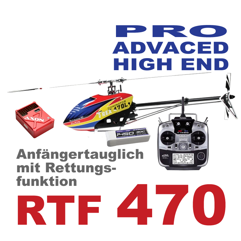 Align T-Rex 470 Dominator RTF Combo Heli für Anfänger