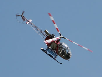 Großer Modellhelikopter LAMA SA315B, AIR Zermatt