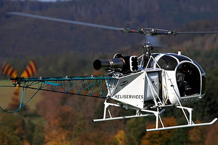 Großer Modellhelikopter LAMA SA315B, AIR Zermatt