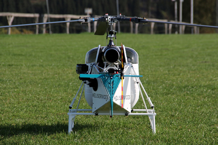 Großer ModellhelikopterLAMA SA315B, AIR Zermatt RC-Turbinenhelikopter