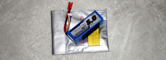 Lipo Akku im Modellbau Lipo Akku - Lipo Guard Bag Sicherheit
