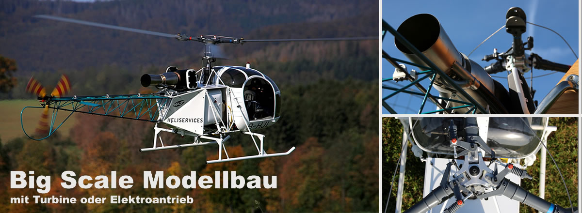 Ferngesteuerte Hubschrauber mit Turbine